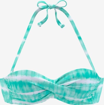 Bandeau Hauts de bikini s.Oliver en vert : devant