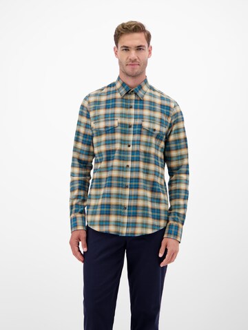 LERROS Regular fit Button Up Shirt in Blue: front