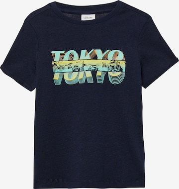 T-Shirt s.Oliver en bleu : devant