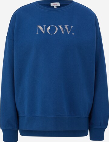 s.Oliver Sweatshirt in Blue: front