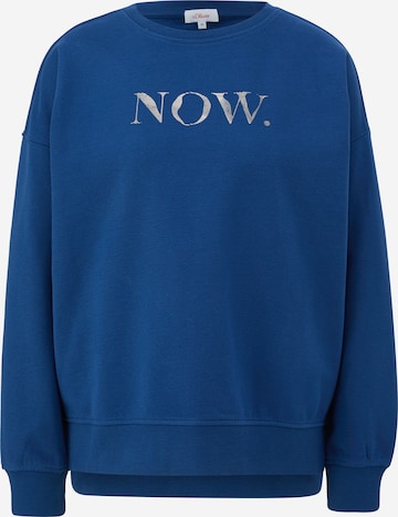 s.Oliver Sweatshirt in Blauw: voorkant