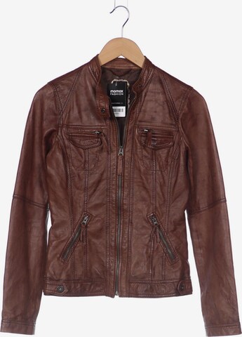 TOM TAILOR DENIM Jacket & Coat in XS in Brown: front