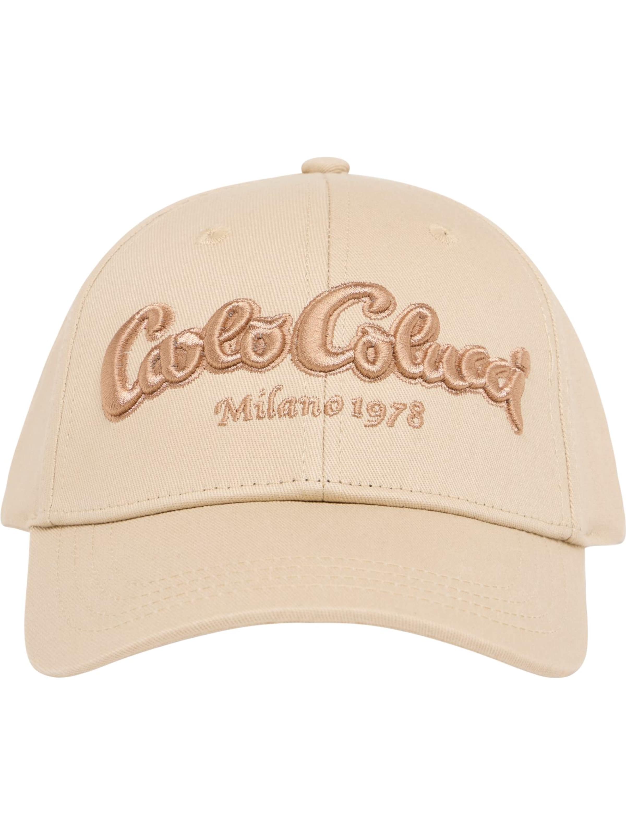 Carlo Colucci Cap 'Elezi' in Beige: Vorderseite