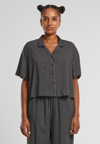 Urban Classics Shirt ' Ladies Resort Shirt ' in Black