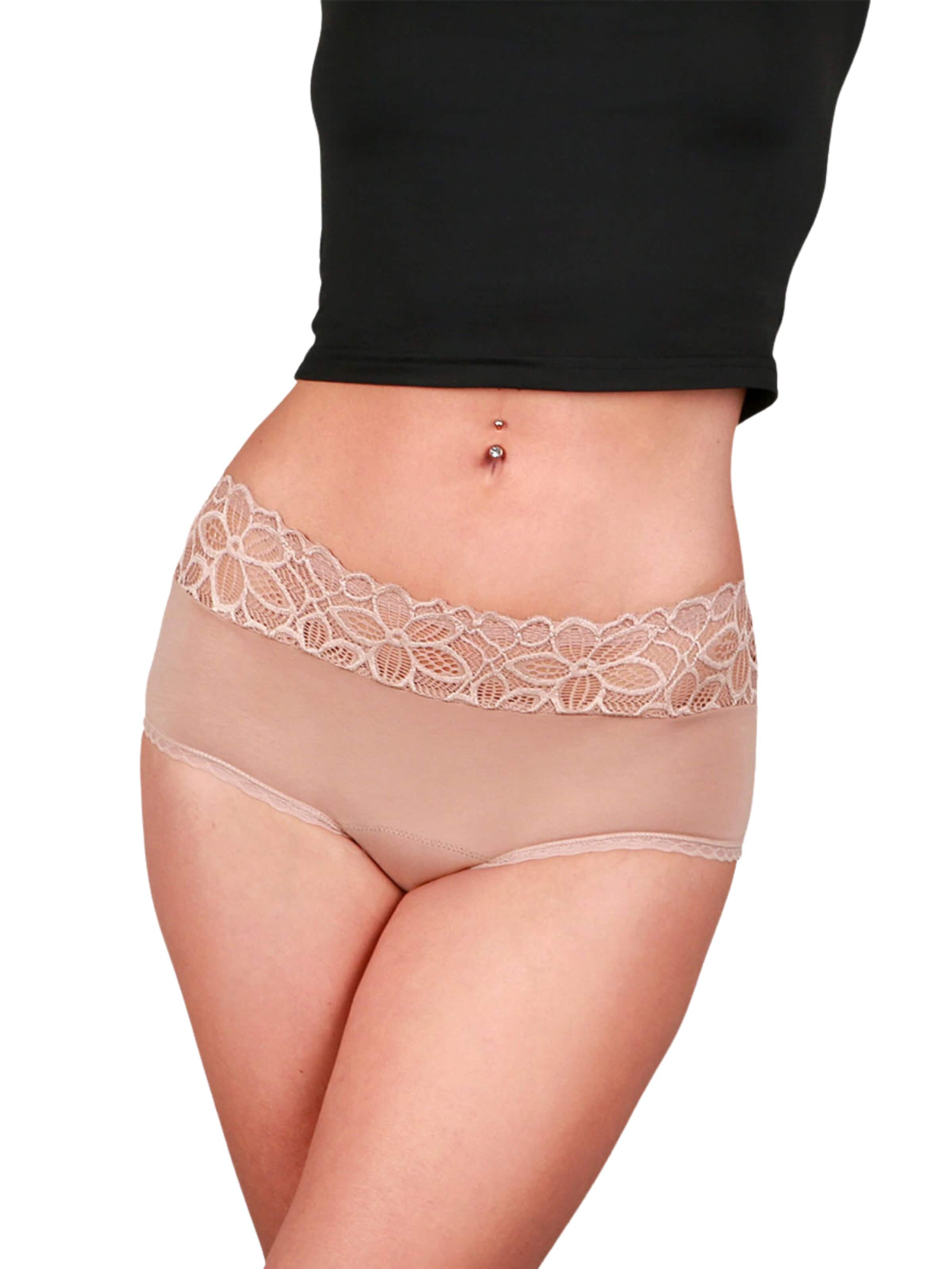 Taynie Panty 'Periodenunterwäsche Deluxe extra stark' in Beige: front