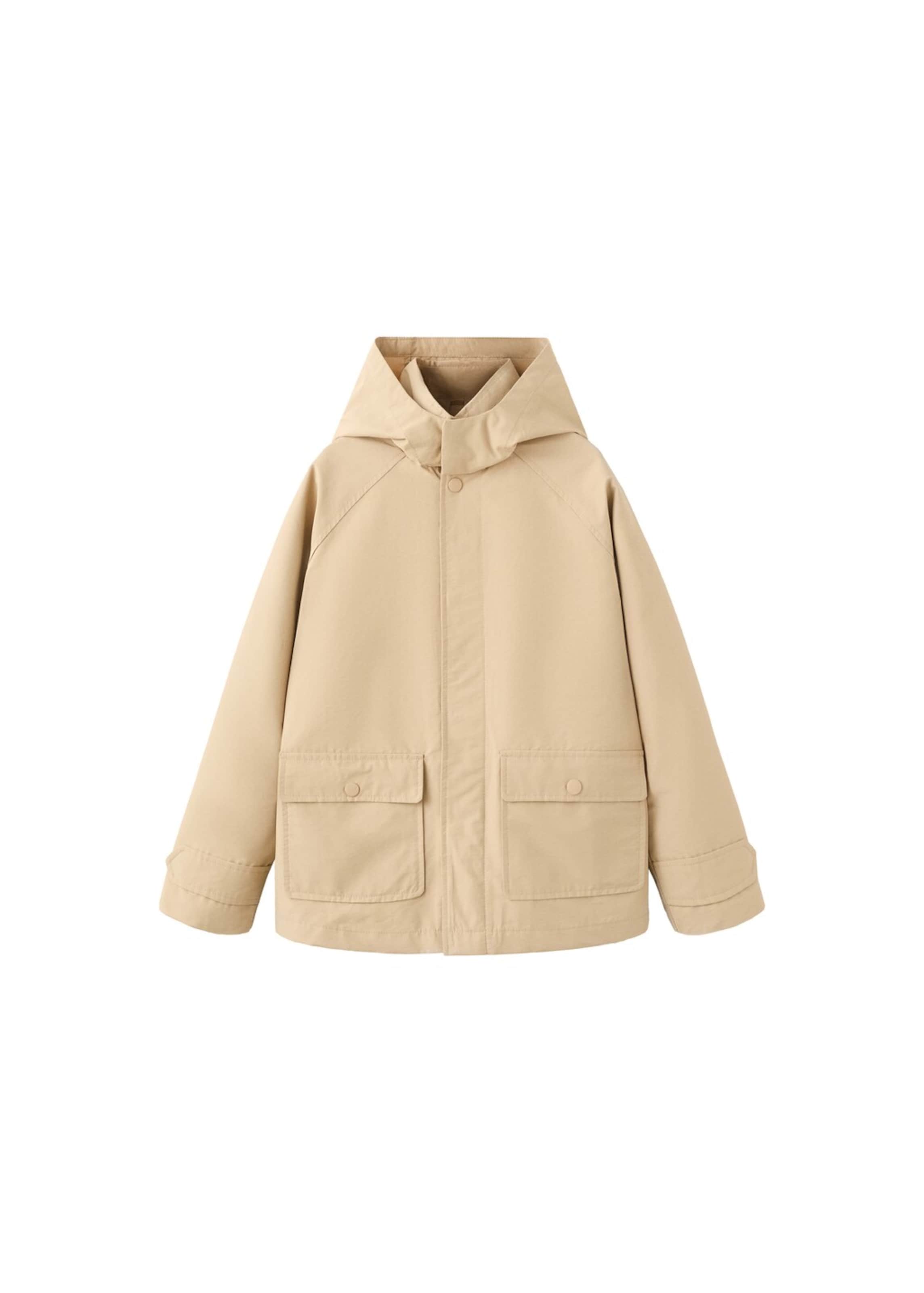 MANGO KIDS Between-Season Jacket 'Marti' in Beige: front