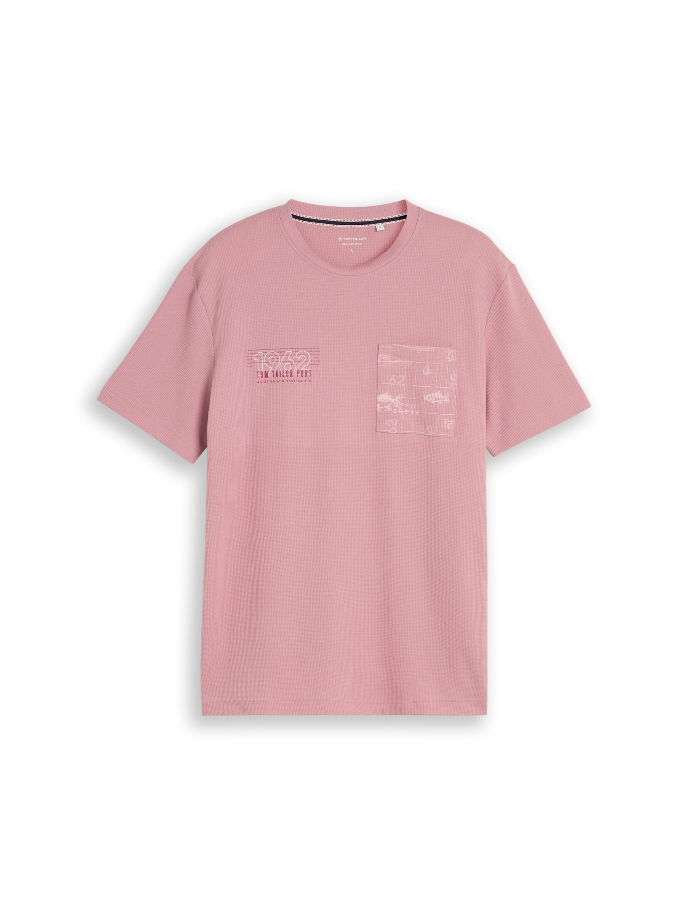 T-Shirt TOM TAILOR en rose : devant