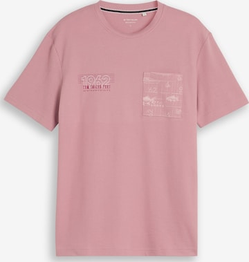 T-Shirt TOM TAILOR en rose : devant