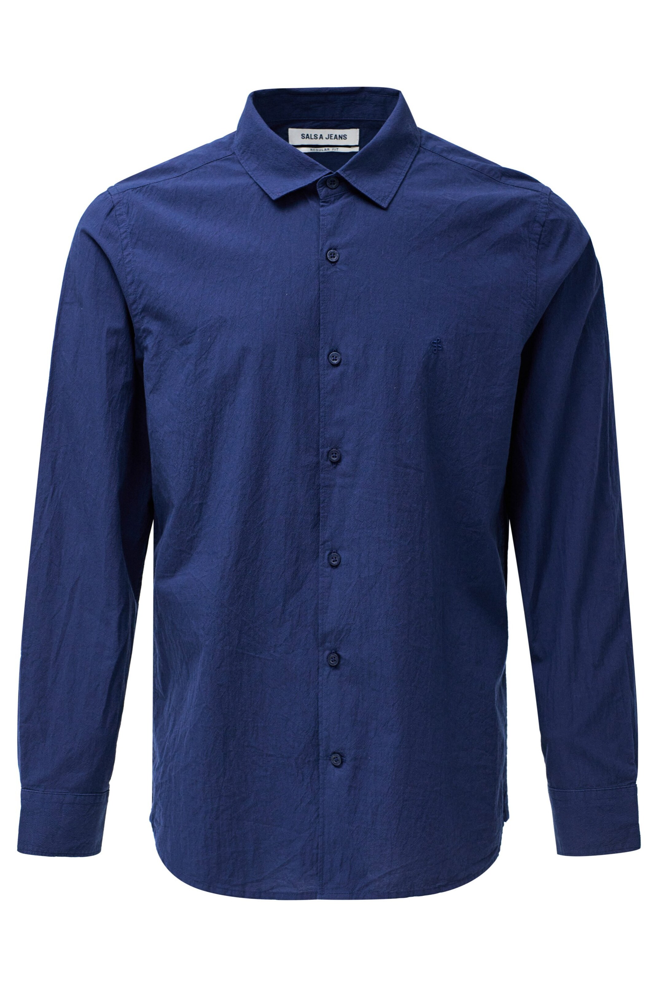 Salsa Jeans Regular Fit Hemd in Blau: Vorderseite