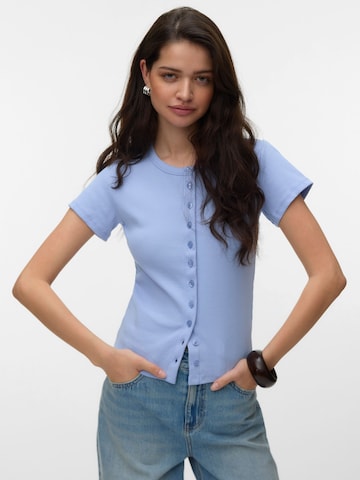 Cardigan 'VMAndrea' VERO MODA en bleu : devant