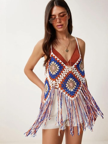 Happiness İstanbul Gebreide top in Gemengde kleuren