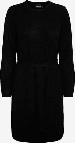 Robes en maille 'JULIANA' PIECES en noir : devant