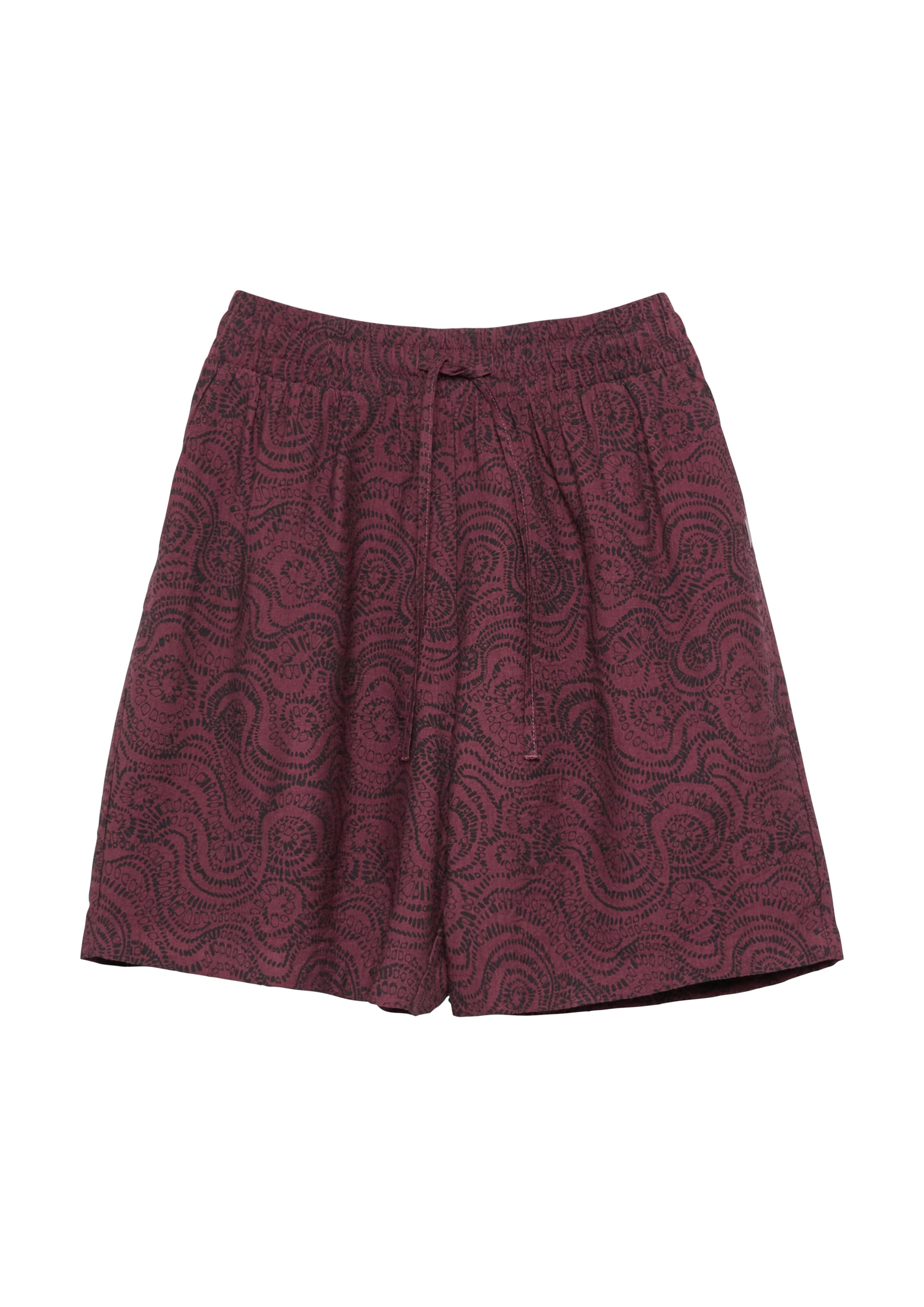 QS Wide Leg Shorts in Lila: Vorderseite