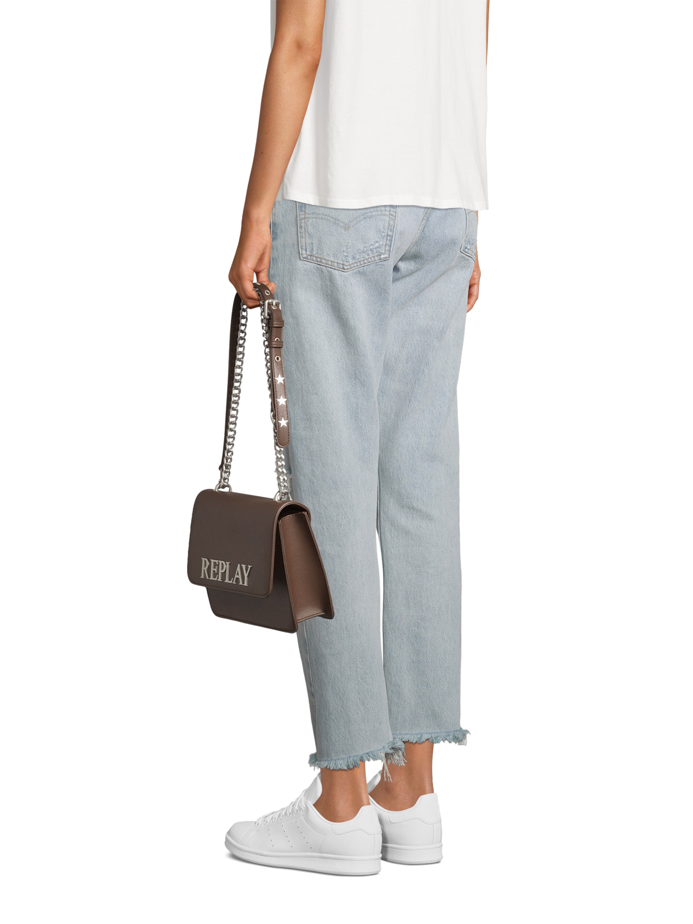 REPLAY Válltáska - barna: elől