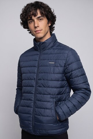 Geacă de primăvară-toamnă 'JJElvis' de la JACK & JONES pe albastru: față