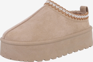 Ital-Design Mules in Brown: front