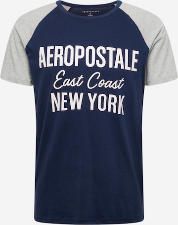 T-Shirt 'EAST COAST' AÉROPOSTALE en bleu : devant