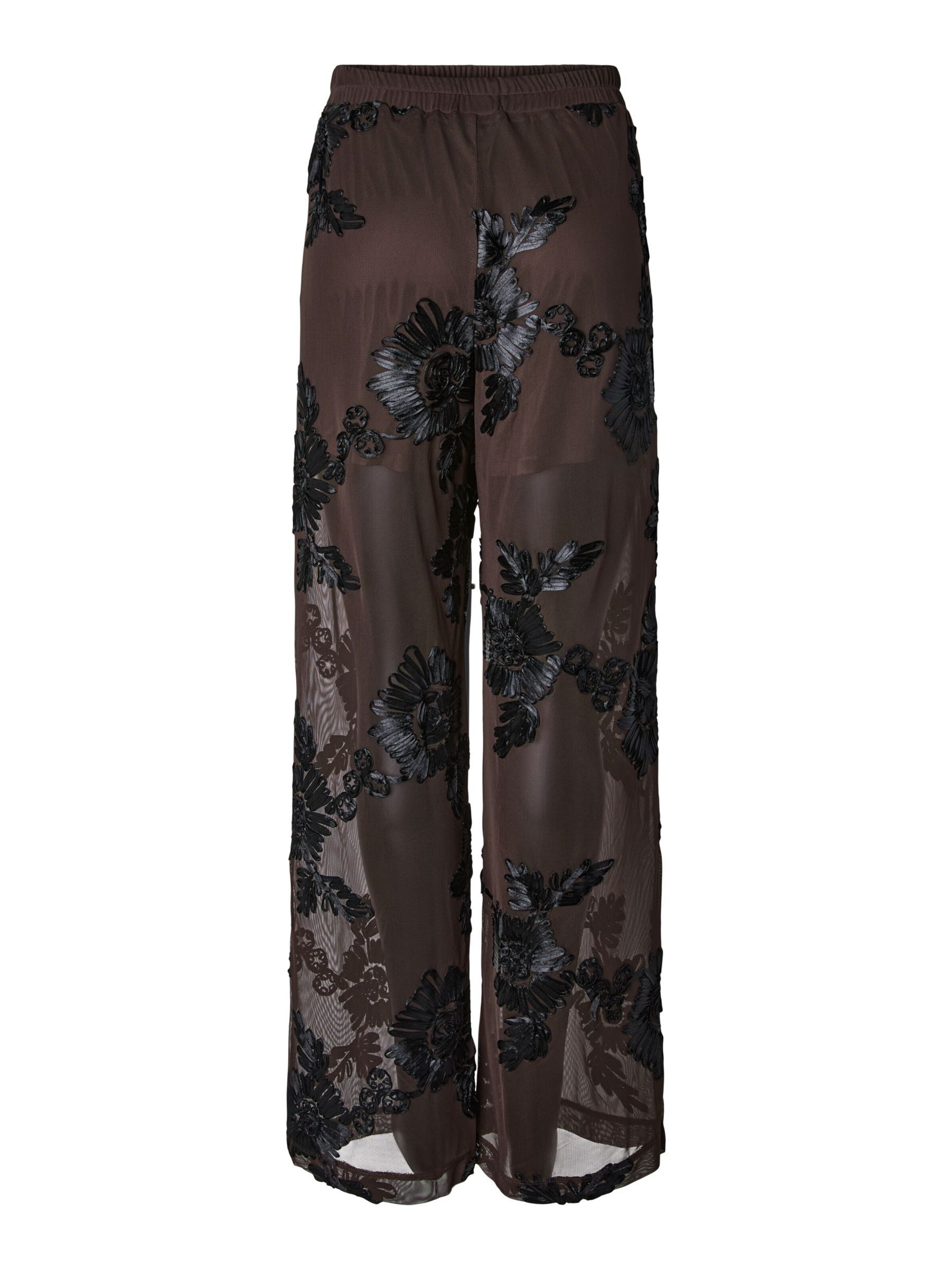 PIECES - Pierna ancha Pantalón 'PCOffia' en marrón