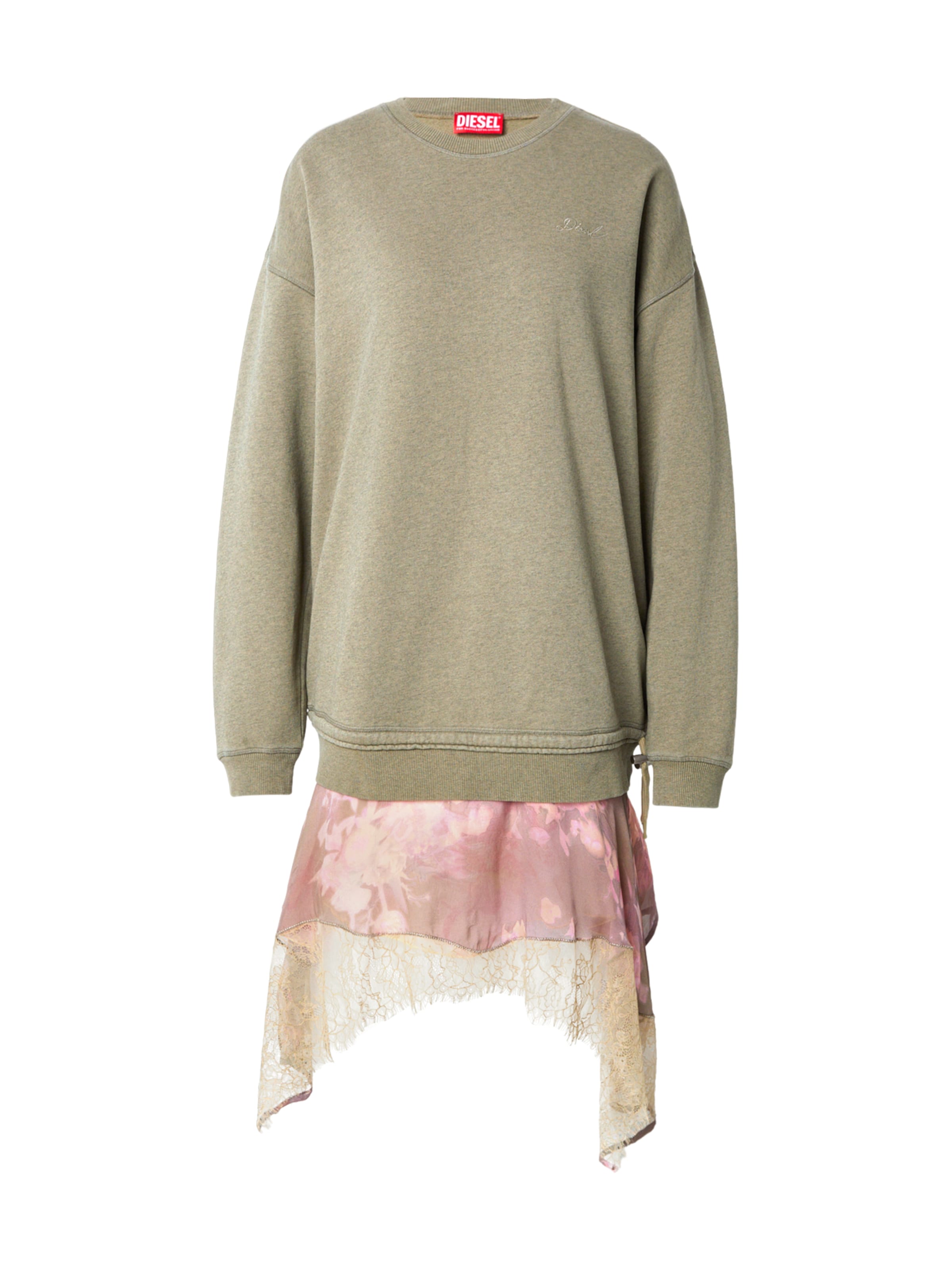 DIESEL Robe 'D-ORELY KLEID' en 34 en vert / rose clair, Vue avec produit