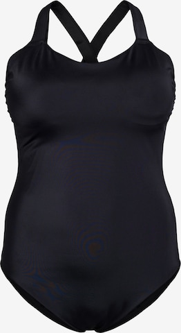 juoda Swim by Zizzi Biustjė Maudymosi kostiumėlis 'Sfilli': priekis