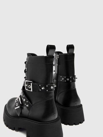 Pull&Bear Ankle Boots in Schwarz