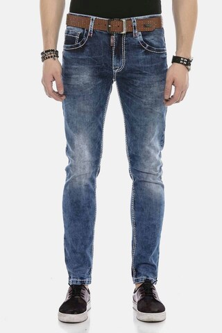 CIPO & BAXX Regular Jeans 'DENIM' in Blauw: voorkant