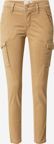 Gang Slim fit Cargo Jeans 'AMELIE' in Brown: front