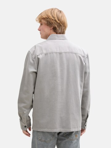 TOM TAILOR DENIM Comfort fit Overhemd in Grijs
