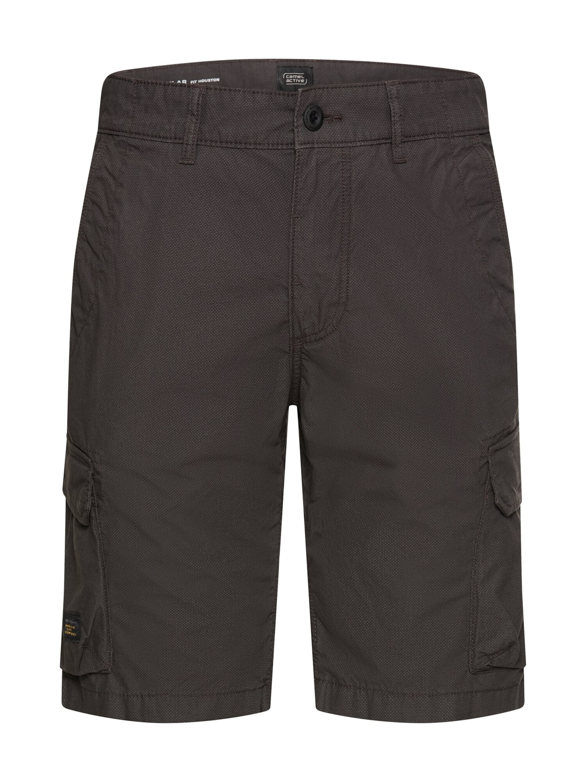 CAMEL ACTIVE Regular Cargo Pants in Black: front