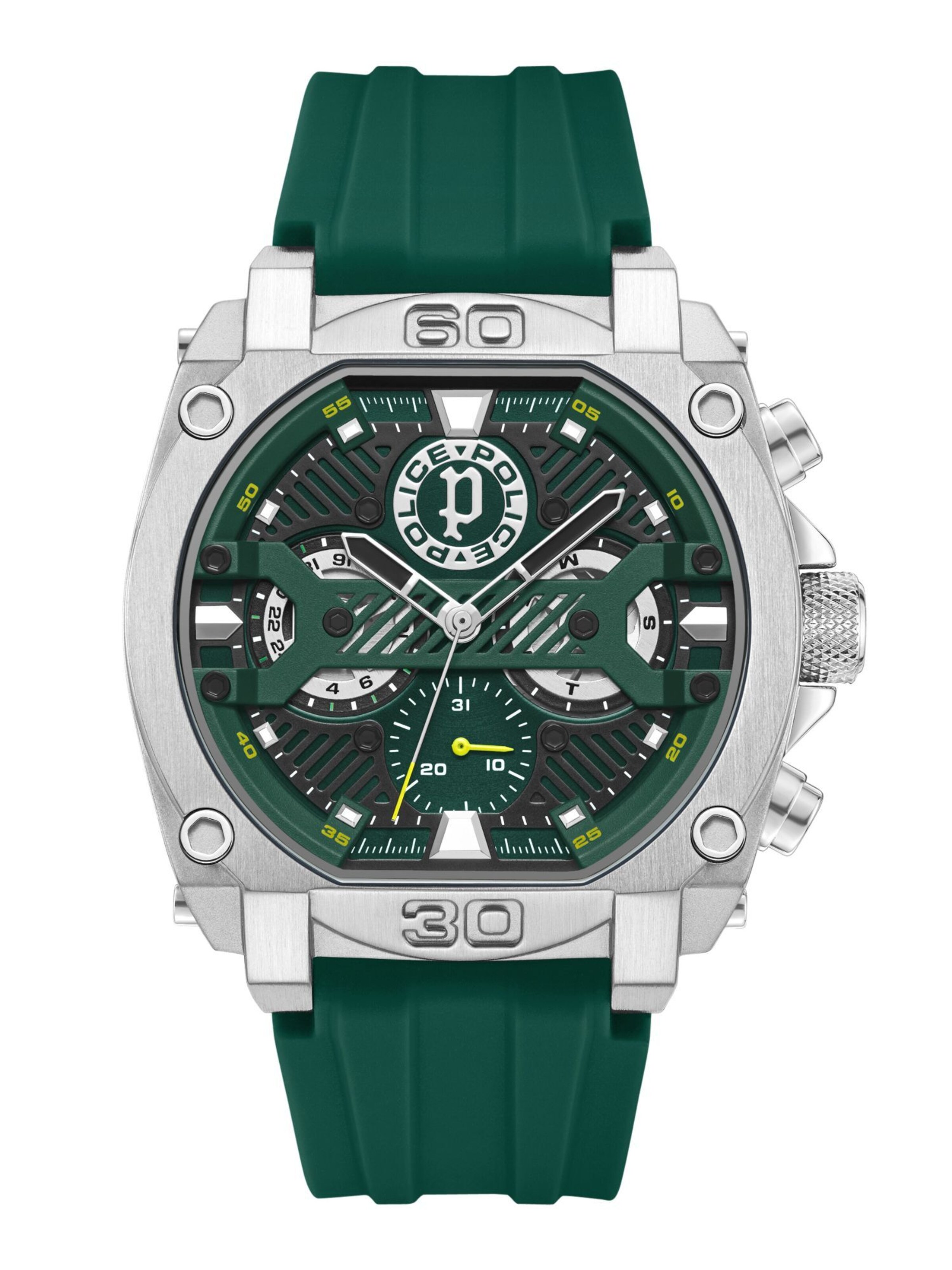 POLICE Analoog horloge 'Norwood' in Groen: voorkant