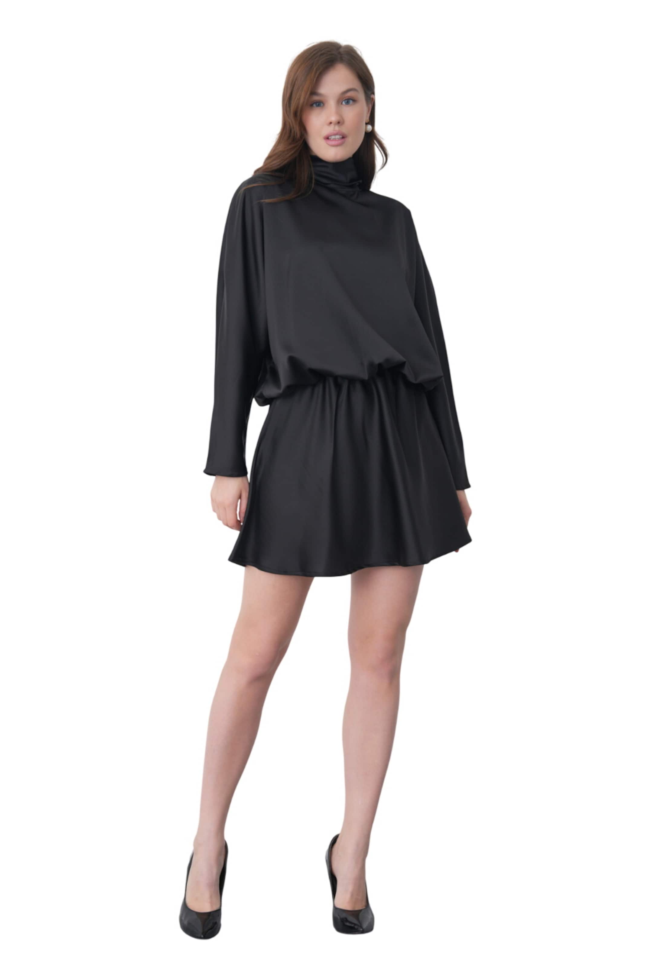 WOMAN VISION Kleid in Schwarz: Vorderseite