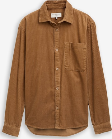 TOM TAILOR DENIM Overhemd in Bruin: voorkant
