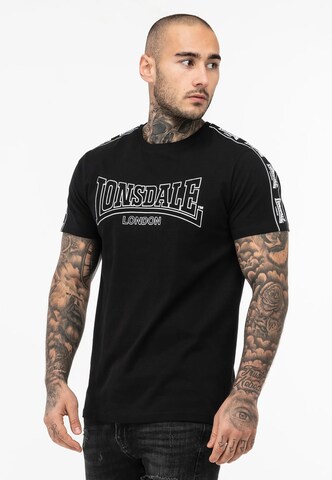 LONSDALE - Camiseta 'Vementry' en negro: frente
