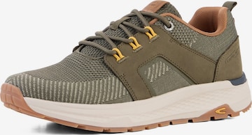 CAMEL ACTIVE Sneaker aus Leder-Textil Mix in Grün: Vorderseite