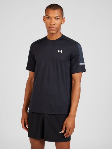 T-Shirt fonctionnel 'Utility' UNDER ARMOUR en noir : devant