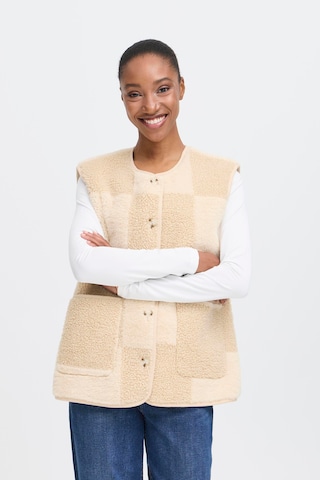 Gilet 'ICHTonza' ICHI en beige