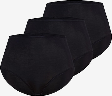 Hanro Panty 'Cotton Seamless' in Black: front