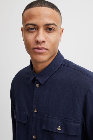 !Solid - Ajuste confortable Camisa 'Alan' en azul