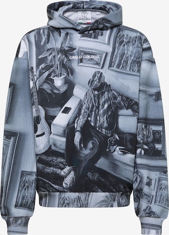 Pull-over 'Ermini' Carlo Colucci en bleu : devant