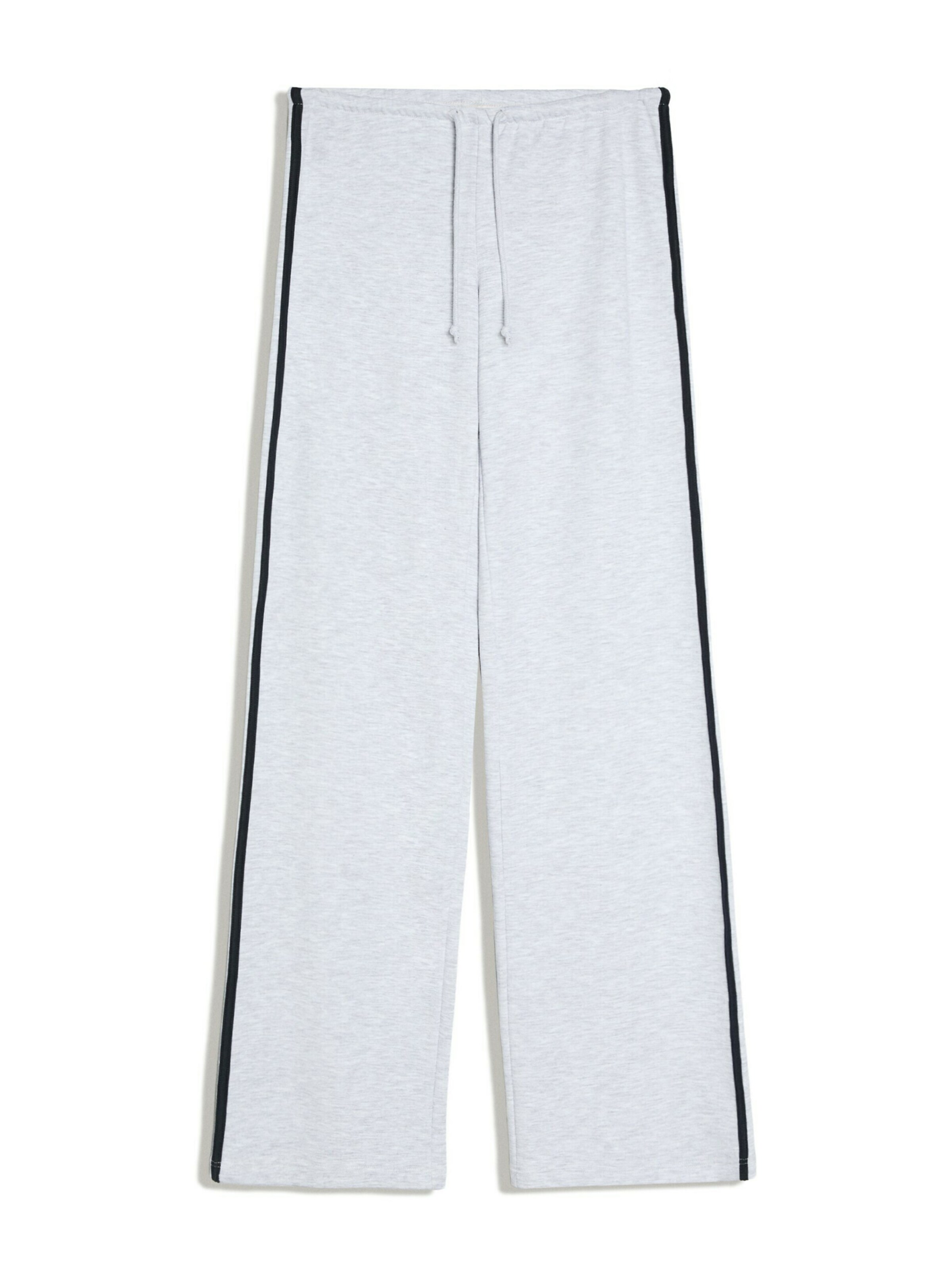 Bershka Loose fit Trousers in Grey: front