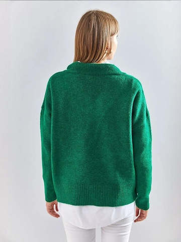 Bianco Lucci Kampsun 'Pullover', värv roheline