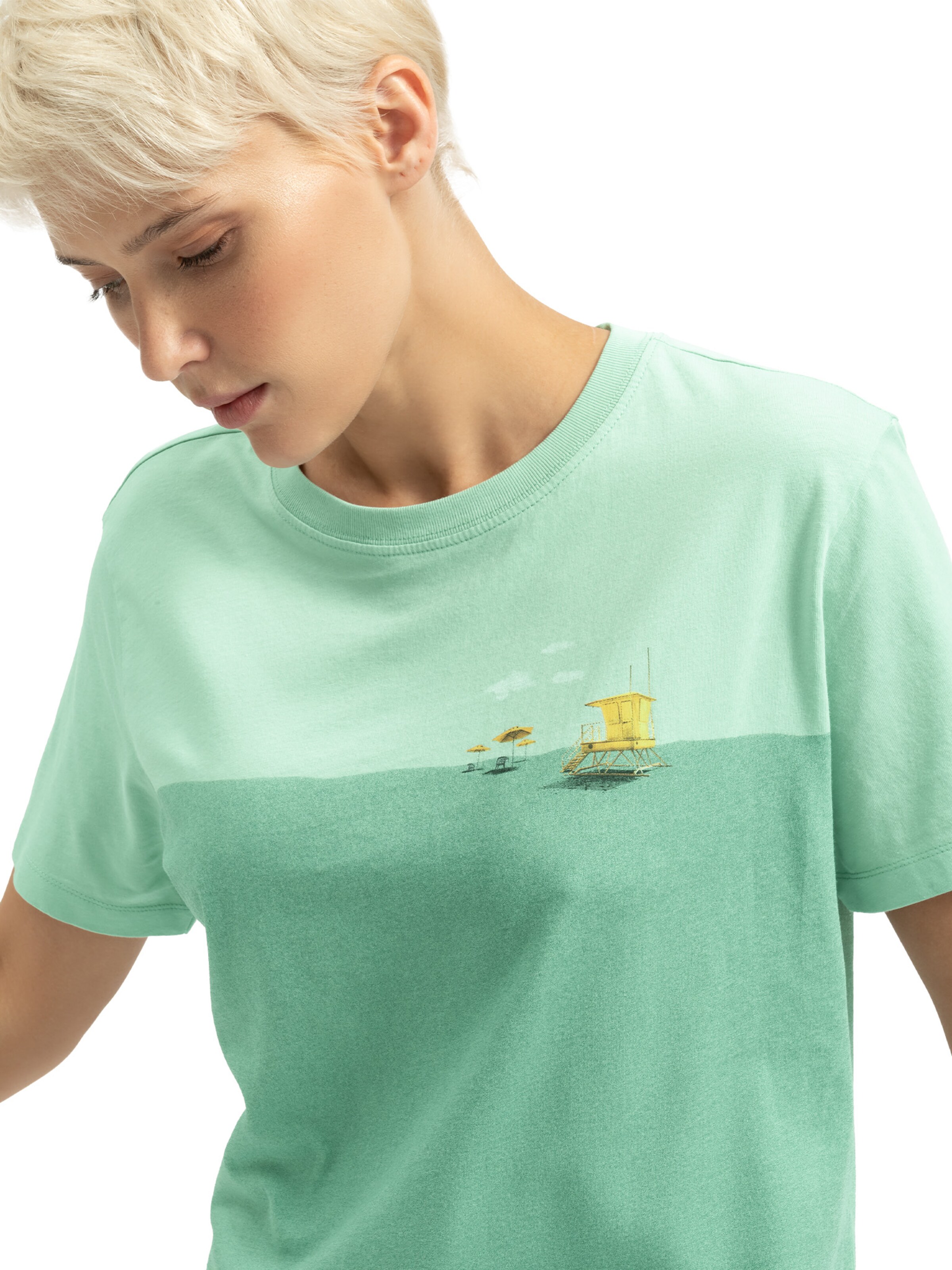 Kaft Shirt 'Reisen' in Groen