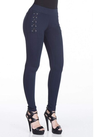 CIPO & BAXX Slimfit Leggings in Blau