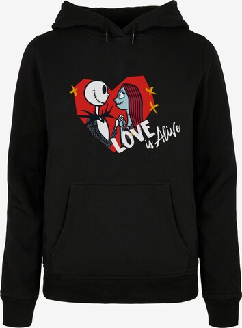 ABSOLUTE CULT Sweatshirt 'The Nightmare Before Christmas - Love is Alive' in Black: front
