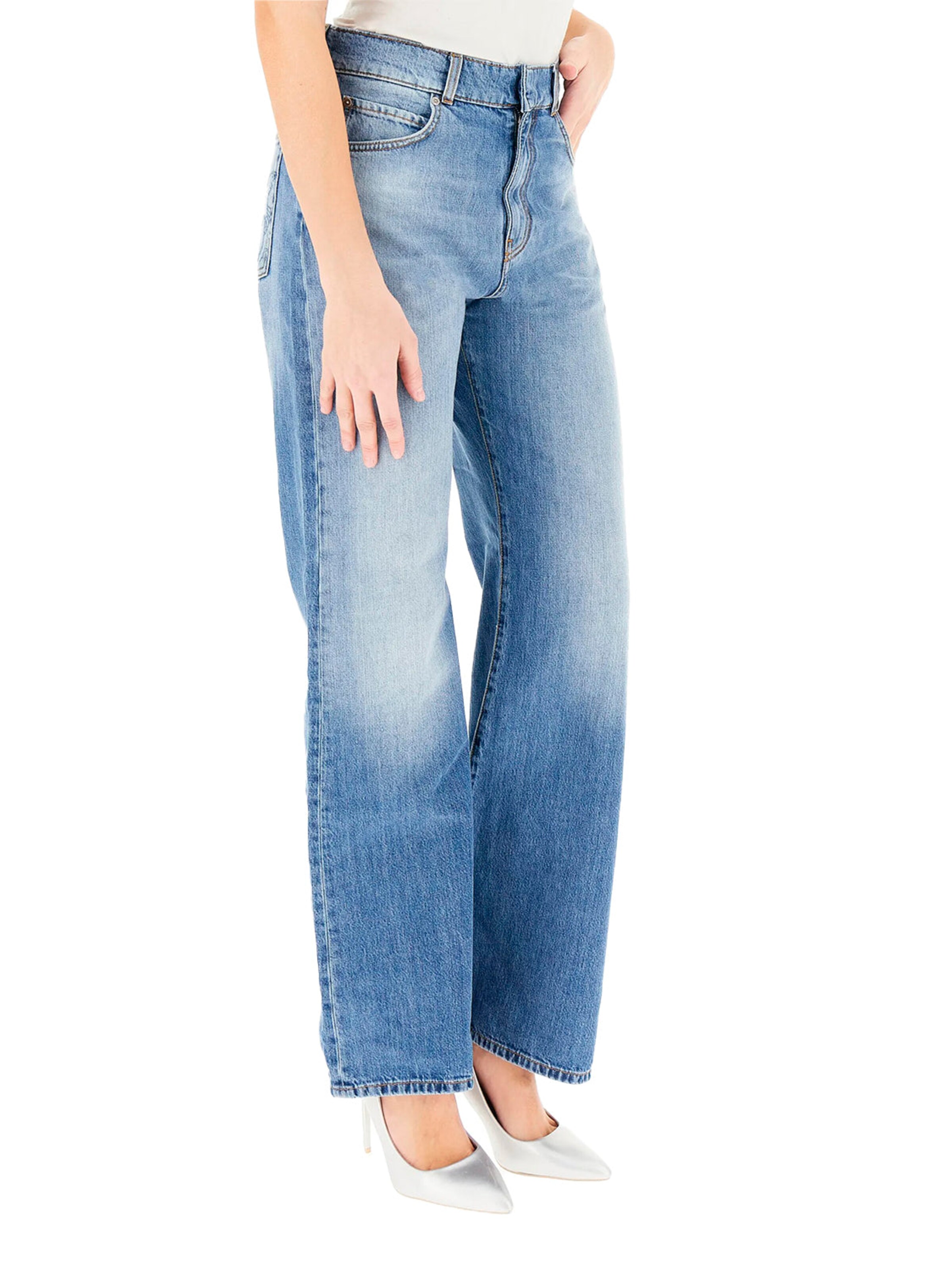 PINKO - regular Vaquero en azul