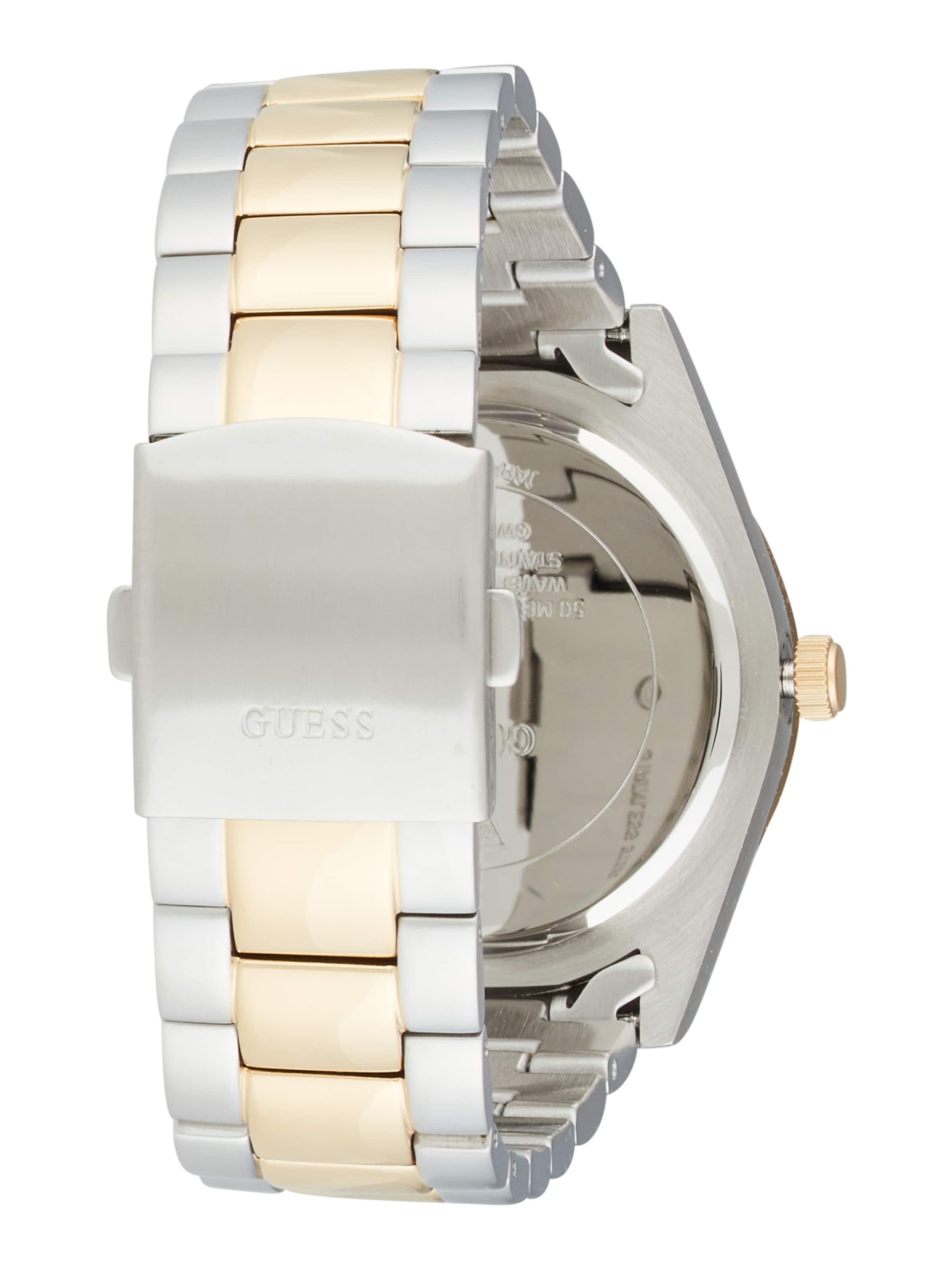 GUESS Analogt ur 'Connoisseur' i sølv