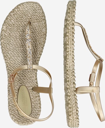 ILSE JACOBSEN T-Bar Sandals in Beige