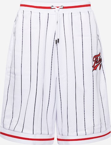 FUBU Loose fit Pants in White: front