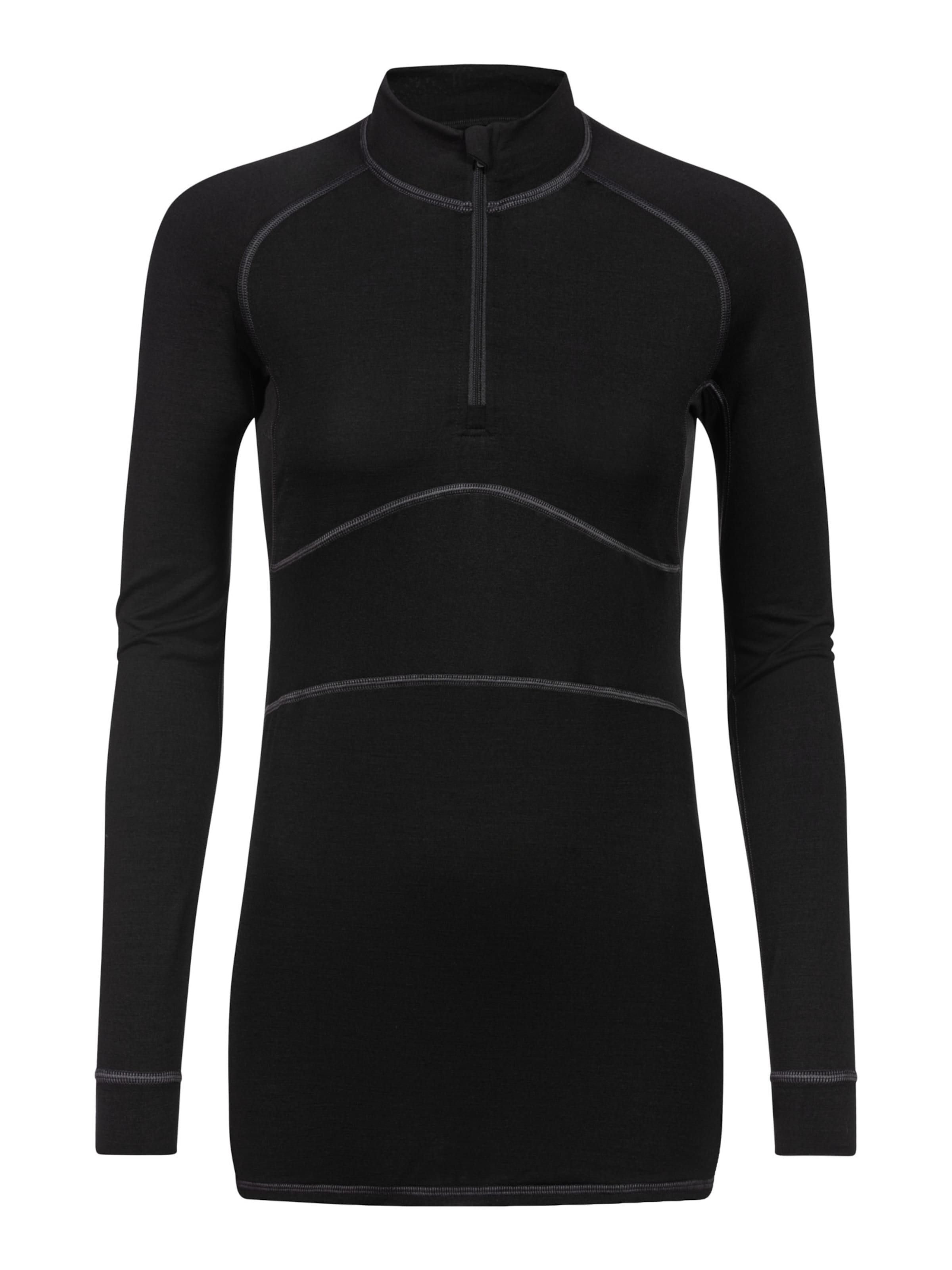 T-shirt fonctionnel Mey en noir : devant