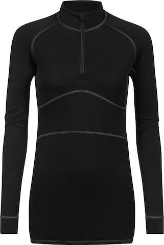 T-shirt fonctionnel Mey en noir : devant